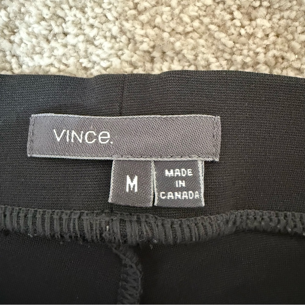 Vince Black Pull On Leggings Sz Medium - Picture 5 of 10